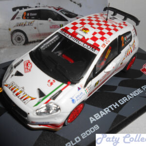 ABARTH GRANDE PUNTO S2000 N°2 DU RALLYE EL MONTE CARLO DE 2009  1/43ème