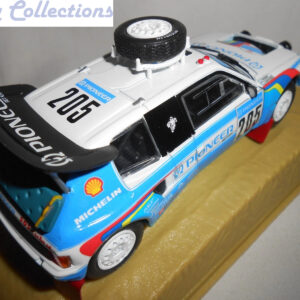 PEUGEOT 205 TURBO 16 N°205 DU RALLYE PARIS-DAKAR 1988 1/43ème